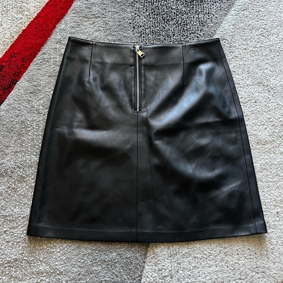 Lalipop Design Black Vegan Leather Skirt - Picture 5 of 6